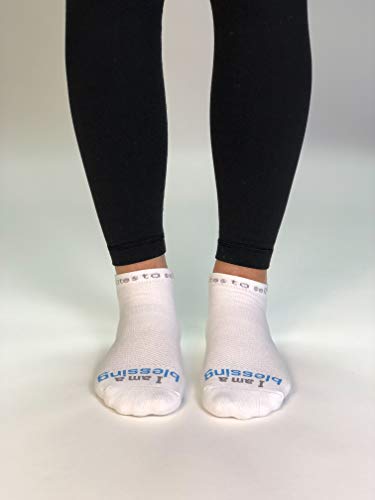 notes to self – Inspirational Religious Socks for Men & Women, Spiritual Gifts - color: White-blessing, size: Medium