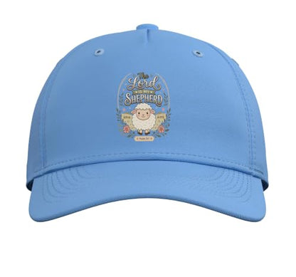 Christian Bible Verse The Lord is My Shepherd Psalm 23 Adjustable Baseball Hat - color: Light Blue