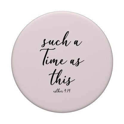 Christian Bible Verse for Women Light Pink Esther 4 14 PopSockets Adhesive PopGrip - style: Adhesive PopGrip