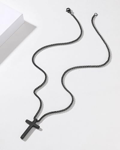 Birthday Gift Cross Necklace for Boy 8–30 Year Old with Joshua Card - style: 21st birthday