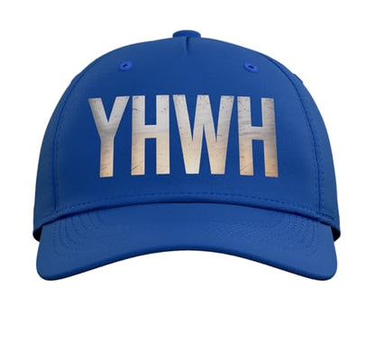 YHWH Christianity Jesus Christian Faith Adjustable Baseball Hat - color: Royal Blue