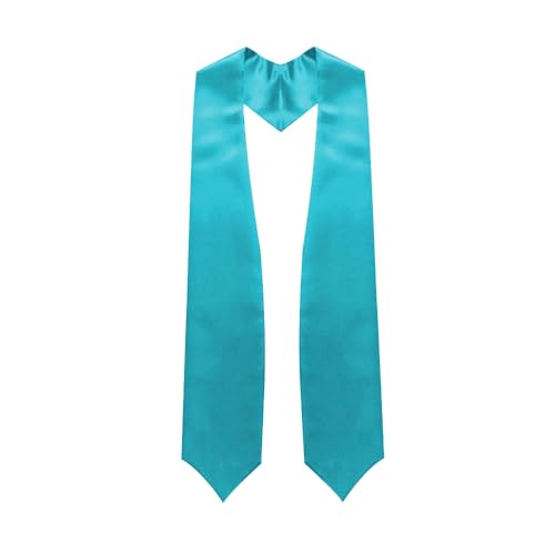 Premium Choir Traditional Stole - Solid Color - Satin - Unisex - color: Peacock