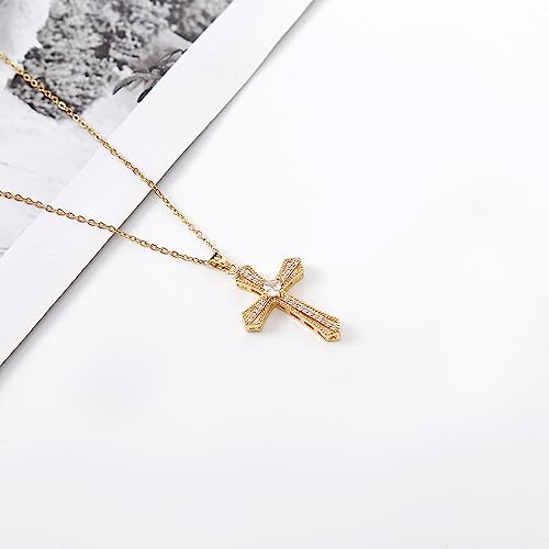 Cross Pendant Necklace for Women Jewelry Gold Cross Necklaces for Women Cross Necklace Minimalist Trendy Jewelry Valentines Day - style: CN17