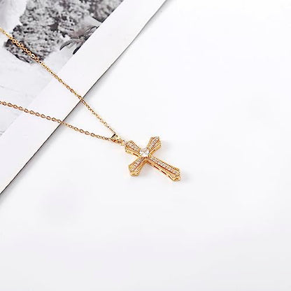 Cross Pendant Necklace for Women Jewelry Gold Cross Necklaces for Women Cross Necklace Minimalist Trendy Jewelry Valentines Day - style: CN17