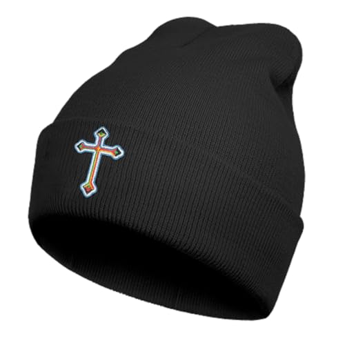 Funny Embroidered Beanie Hats for Men Women, Winter Graphic Knit Hat, Stuff Accessories Gifts