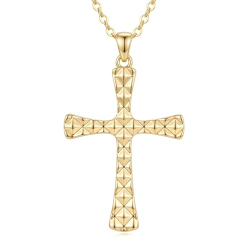 KQ&TTENG 14k Gold Plated Four Leaf Clover Necklace Irish Jewelry Wedding Anniversary Birthday Gifts for Women Wife Mom Girlfriend - color: A08