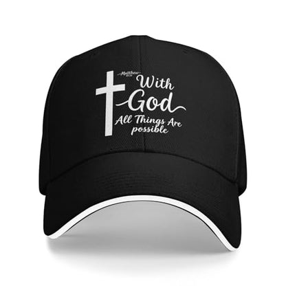 Christian Baseball Cap for Men & Women - Jesus Cross Hat, Adjustable Christian Gifts - color: Christian-themed Hats-16