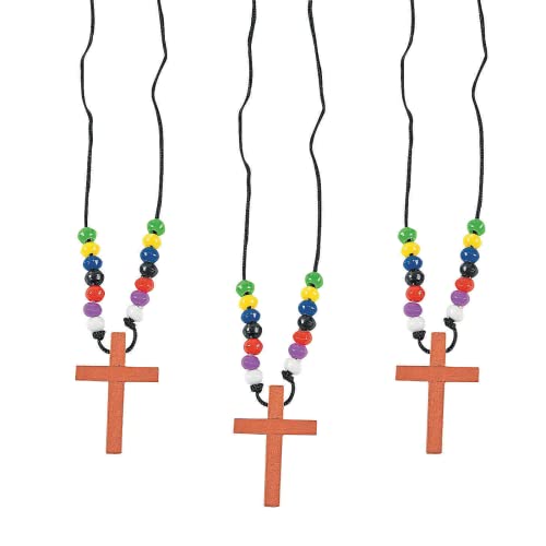 12 Sets Of Wooden Colors of Faith Plan of Salvation Beaded Cross Necklaces With Plan Of Salvation Pocket Cards Gospel Tracts Using 7 Colors Of Salvation Ministering Tool Inspirational Bible Verses