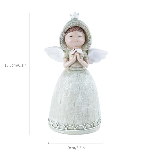 Guardian Angel Figurines Hand Painted Resin Angel Statue, Pray