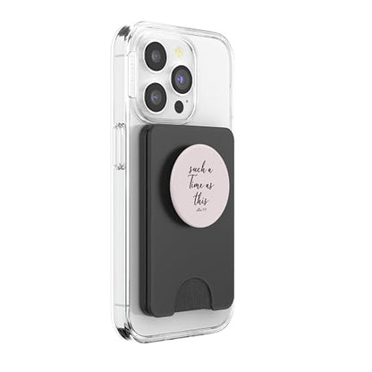 Christian Bible Verse for Women Light Pink Esther 4 14 PopSockets PopWallet for MagSafe - style: Magnetic PopWallet