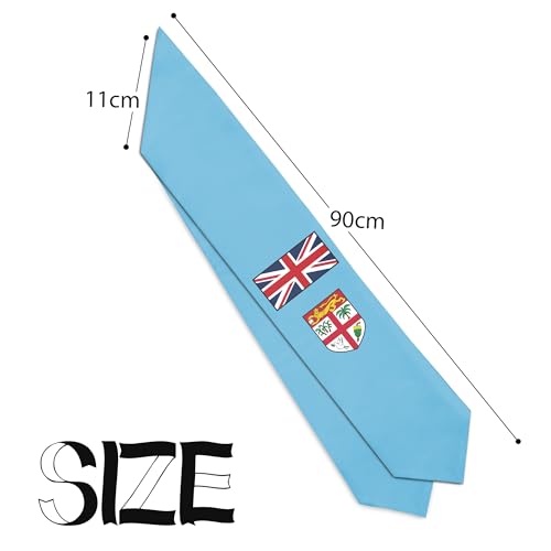 Graduation Satin Sash Scarf 72" Stole - color: Fiji Flag