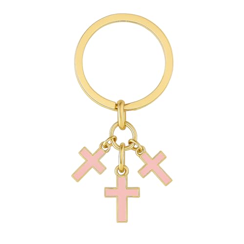 Cross Keychain – Cool Keychains Gifts for Christian, Baptism, Holidays, Keychains for Car Keys - color: Cross9