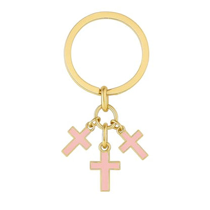Cross Keychain – Cool Keychains Gifts for Christian, Baptism, Holidays, Keychains for Car Keys - color: Cross9