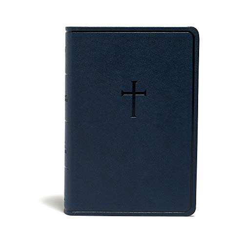 KJV Everyday Study Bible, Navy Cross LeatherTouch Black Letter, Pure Cambridge Text, Study Notes and Comentary, Illustrations, Aricles, Charts, Easy-to-Carry, Easy-to-Read Bible MCM Type