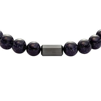 Fossil Men's Beaded Bracelet - color: Black Bead