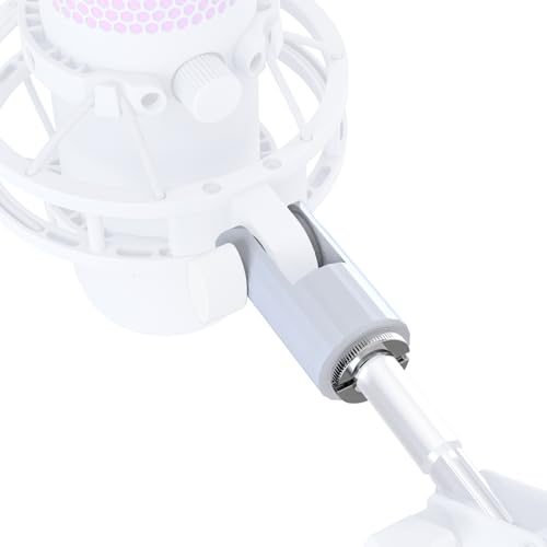 Mic Stand Adapter for 3/8" HyperX QuadCast Boom Armr(white) - color: QuadCast dapter (white)