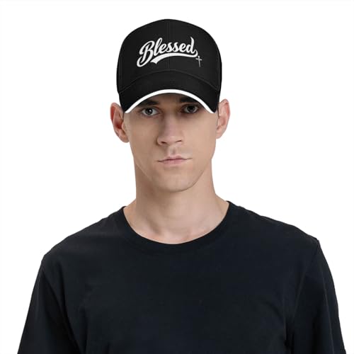 Jesus Baseball Cap for Men and Women Adjustable Christian Trucker Hat Fashion Cross Golf Hat - color: Jesus Blessed Nail Cross Christian