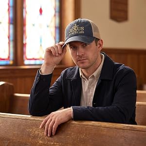 Jesus Hat Gifts for Men - color: Purplish Blue0410