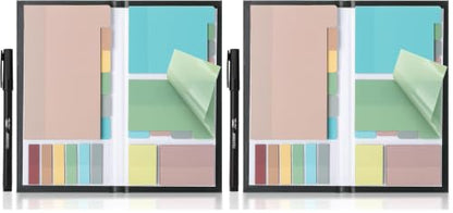 Mr. Pen- Transparent Sticky Notes Set, 820 Pack - color: Morandi, size: 1 Set (Pack of 2)