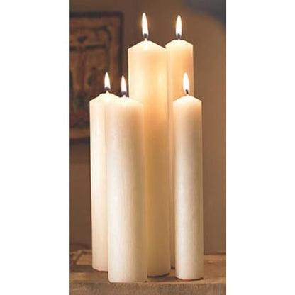 Trinity Church Supply Altar Brand 51% Beeswax Altar Candle Dripless Clean Burning Smokeless Dinner Candles, 2 Inch x 9 Inch, Pack of 2