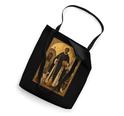 Elegant Catholic Icon of Saint Martin de Porres Tote Bag