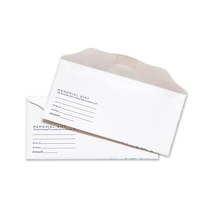 Memorial Gift Offering Envelope for Church | 3" x 6 5/16" | "In Memory Of" Lines