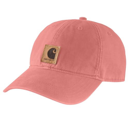 Carhartt mens Canvas Cap - color: Aged Coral