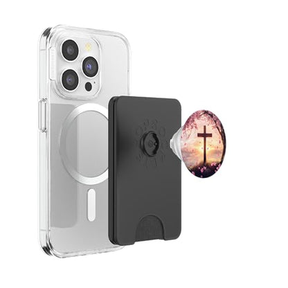 Christian Cross PopSockets PopWallet for MagSafe - style: Magnetic PopWallet