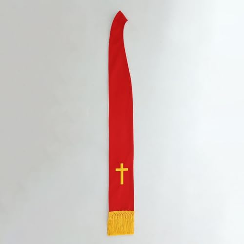 BLESSUME Church Clergy Pastor Reversible Stole - color: Red and White