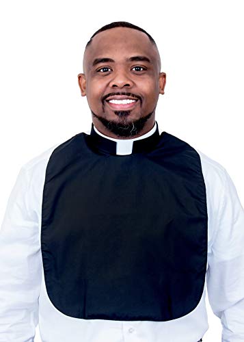 Clergy BIB Front - Collar Included (Black) (15, Black)