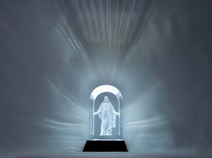 3D Laser Engraved Statue & LED Lighted Base - size: Petite