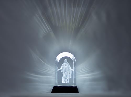 3D Laser Engraved Statue & LED Lighted Base - size: Small