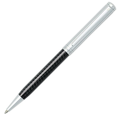 Sheaffer Intensity Carbon Fiber Ballpoint Pen with Chrome Cap and Trim - color: Carbon Fiber & Chrome, style: Ballpoint Pen
