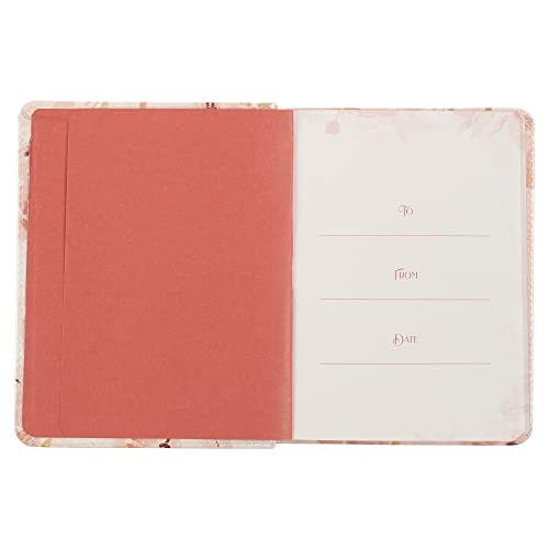 Daily Prayers for Women Devotional, Pink Floral Faux Leather Flexcover