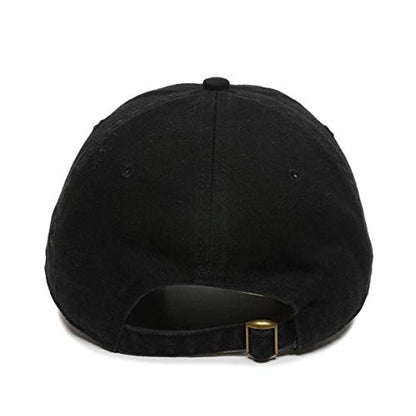 Praying Hands with Cross Baseball Cap Embroidered Cotton Adjustable Dad Hat - color: Black