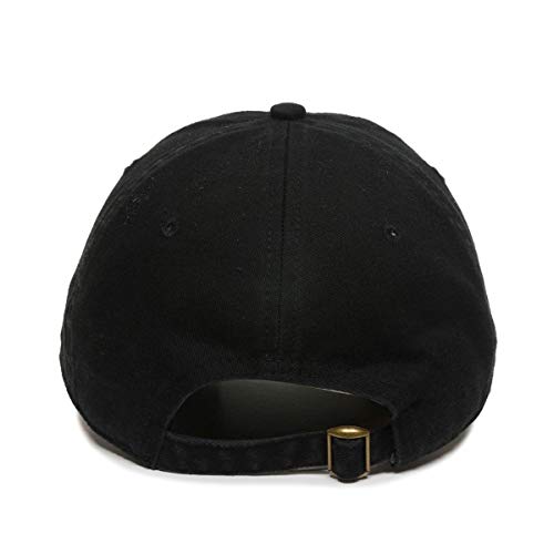 Praying Hands with Cross Baseball Cap Embroidered Cotton Adjustable Dad Hat - color: Black