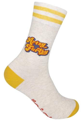 FUNATIC Crazy Socks with Funny Sayings - Novelty Gift for Men, Women, Adult - color: Artsy Fartsy-