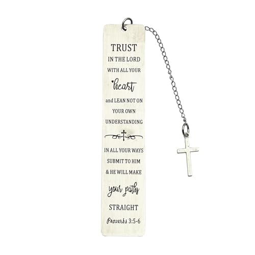 Bible Bookmarks Book Markers, Metal Christian Bookmark Gift Accessories (Trust in the Lord) - style: Trust in the Lord