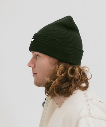 Christian Jesus Cross Beanie - Faith Winter Beanie Hats for Men Women - Religious Gifts for Christmas & New Years - color: Three Nails Cross/Army Green
