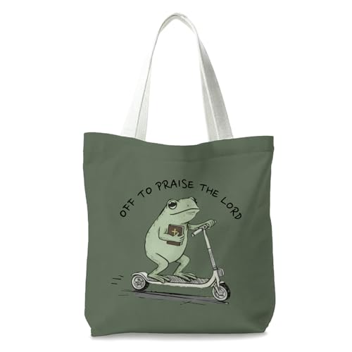 Bible Tote Bags Cute Christian Preppy Canvas Tote Bag Christian Gifts for Women Reusable Shopping Bags(Parent) - color: Christ-8