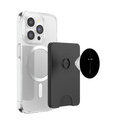 Faith Christian Cross Be Still Verse Psalm 46:10 for Men PopSockets PopWallet for MagSafe - style: Magnetic PopWallet