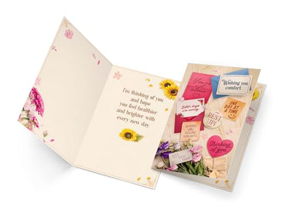 Prime Greetings Get Well Soon Card, Made in America, Thick Card Stock with Premium Envelope Packaged in a Reusable Presentation Mailer, Eco-Friendly, 5in x 7.75in