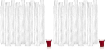 Bekith 2000 Pack Communion Cups, Plastic Disposable Cup Fits Standard Holy Communion Trays, 0.5 Ounce, Clear - size: 1000 Count (Pack of 2)
