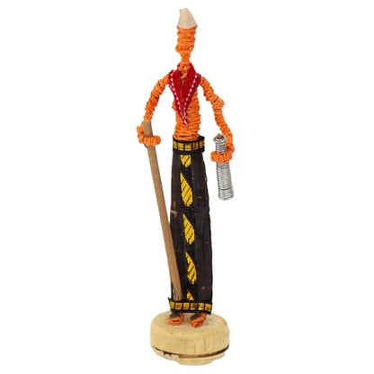 Global Crafts Nativity Parent - Banana Fiber Nativity Set - Handmade African Nativity Scene, Kenya