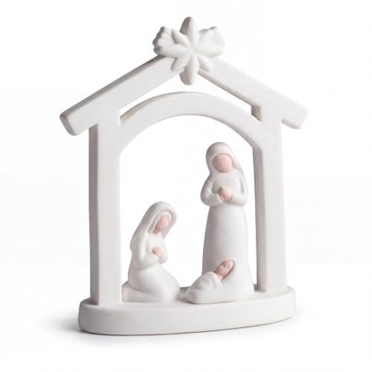 Amyhill 20Pcs Mini Christmas Nativity Figurines Set, Miniatures Nativity - style: Holy Family