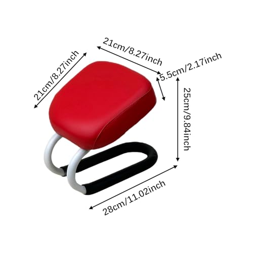 Colaxi Meditation Stool for Adults, Meditation Bench Kneeling Stool, Ergonomic Portable Chair with Anti Slip Cover, Adjustable Prayer Bench Seat for Home Studio Praying Yoga, Style A Red - color: Style a Red