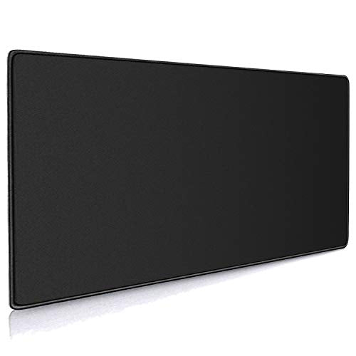 XXL Professional Large Mouse Pad & Computer Game Mouse Mat (35.4x15.7x0.12IN, 90x40 Black) - color: Black, size: 35.4L x 15.7W inches