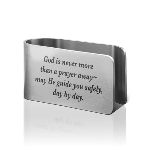 Angel Car Visor Clip, Christian Car Accessories for Men Dad Son - color: Silver03