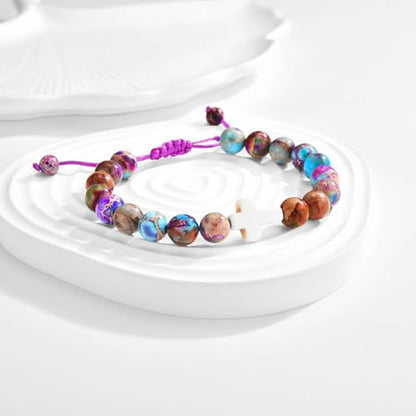 EFVISD Cross Bracelet Gifts for Boys Girls Christian Religious Gifts - color: Granddaughter