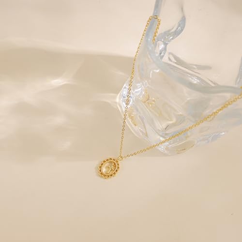 Cross Necklace for Women,Dainty 14k Gold Plated Pendant Necklaces - color: Gold-10